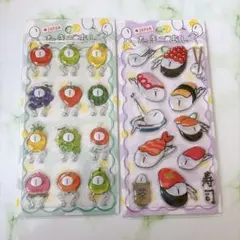 正規品　たまごあし シール ぷっくりシール 2種セット　ドロップ