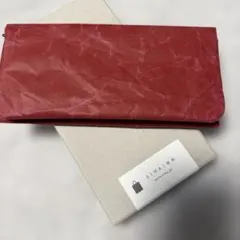 SIWA 紙和 長財布 red 箱付き