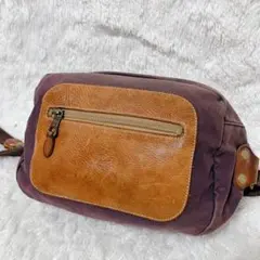 IL BISONTE イルビゾンテ ショルダーバッグ キャンバス レザーのサムネイル
