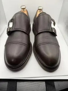 Paraboot パラブーツ POE ダブルモンクストラップ 茶　6のサムネイル