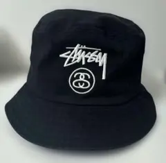 Stussy ブラック バケットハット