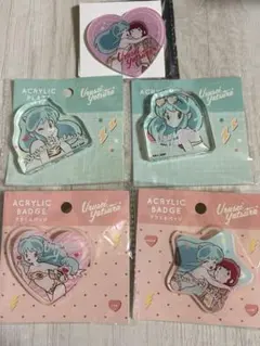 うる星やつら アクリルバッジ アクリルプレート マグネット 5点セット