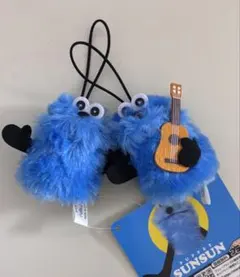 パペットスンスン 指パペット 指人形 ぬいぐるみマスコット ストラップ 2点