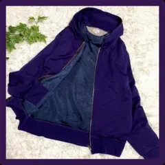 ★送料無料★✨Paul Smith　シルク混 羊毛 中綿 ジップアップ パーカー