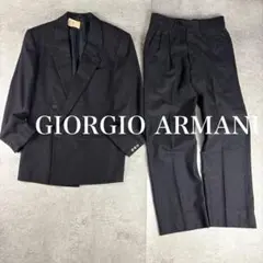 【美品】ジョルジオアルマーニ　スラックス　80s〜90s　ヴィンテージ　ワイド 古着 80-90s Italy製 GIORGIO ARMANI 2タック 上質 ウール