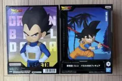 ドラゴンボールDAIMA 孫悟空 ベジータ ミニ　パネル付きフィギュア2セット組