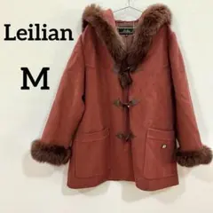 Leilian レリアン ファー付き ダッフルコート フード付き ウール調のサムネイル
