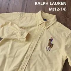 【RALPH LAUREN】長袖 シャツ ブラウス 黄色 ビックポニー