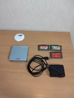ど*)様 Nintendo ゲームボーイアドバンスSP 水色 充電器ソフト付き