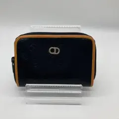 Dior ディオール ネイビー オレンジ コインケース 財布 レディース