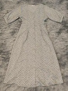 COLZA　小花柄　ロングシャツワンピース　M コルザ