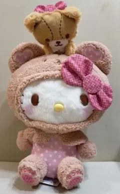 ハロー キティ　タイニーチャム いちご新聞 コラボ　ペアぬいぐるみ　サンリオ