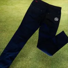 パーリーゲイツ　パンツ　チャコールグレー　S〜M相当　グレー　3 コットン素材 パーリーゲイツ パンツ チャコールグレー S〜M相当 グレー 3 コットン