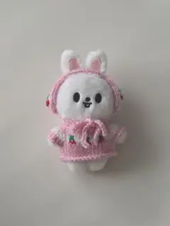 skzoo Leebit さくらんぼ耳当て&さくらんぼセーター(ピンク)