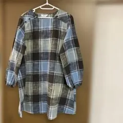 チェック チュニック 長袖