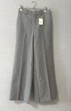 新品 アースミュージックアンドエコロジー ギンガムチェックパンツ S