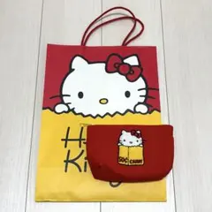 ハローキティ展　サガラポーチ　赤　キティ　ポーチ