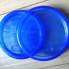 Ziploc ジップロック　スクリューロック蓋のみ青色保存容器 2個セット