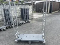 単管パイプ 鉄台車 キャスター付き タイヤロック付き 5台4輪 直接 