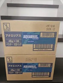 AQUARIUS パウダー 48g×30 5パック入り 2箱セット - メルカリ