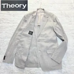 セオリー　テーラードジャケット　グレー　リネン　麻　SIMONS　Ｌ　シモンス