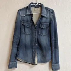 Yanuk ダークブルー デニムシャツ