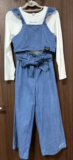 デニムフリルクロップドセット 100cm~