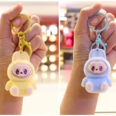 ラブブぬいぐるみキャラクターキーホルダー2個セット