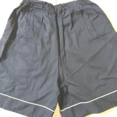 日本製 ショートパンツ キュロットパンツ ネイビー Mサイズ