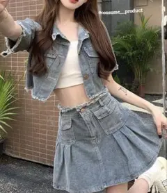デニム セットアップ