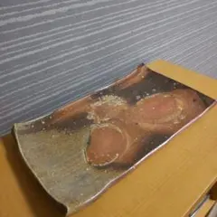 備前焼 長角皿 大皿 35×20 陶印有りのサムネイル