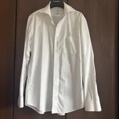 UNIQLO ホワイト スリムフィット ワイシャツ L ユニクロ　綿　安定