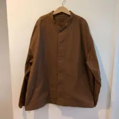 無印良品洗いざらしオックススタンドカラーオーバーシャツ　S〜М