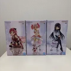 魔法少女まどか★マギカ 鹿目まどか・暁美ほむら・佐倉杏子 フィギュア　3点セット