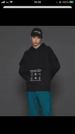SHAREEF シャリーフ W-FACE LAYERED HOODIE【G】のサムネイル
