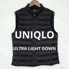 ユニクロ (UNIQLO)ウルトラライトダウン　ダウンベスト　L ブラック