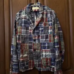 BEMS BOY パッチワークマドラスチェックジャケット　サイズ1