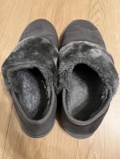 グレー ムートンブーツ スエード