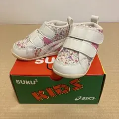 asics SUKUSUKU ファブレFIRST CT2 12.5cm フラワー