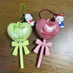 サンリオ バルーンポップチャーム＆グミ 　ハローキティ＆ポチャッコ　2個セット！