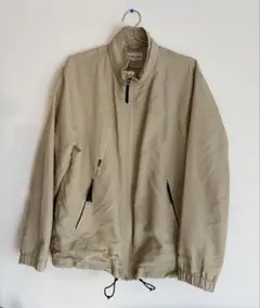 ブランド未詳 メンズ 古着ナイロンジャケット ベージュ
