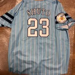 福岡ソフトバンクホークス　周東　レプリカユニフォーム　US M サイズ刺繍ネーム 福岡ソフトバンクホークス 周東 レプリカユニフォーム US M サイズ刺繍