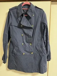 TOMMY HILFIGER ネイビー トレンチコート Mサイズ　古着