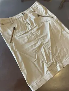 ★美品★フリーズ★定価5995円★M★ベージュ膝丈スカート台形のサムネイル
