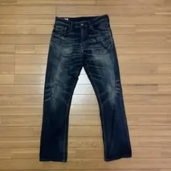 EDWIN ダークブルー ストレートデニム