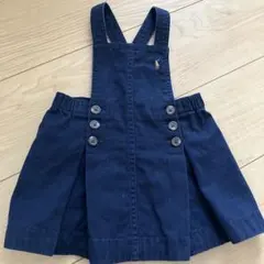 Ralph Lauren ネイビー サロペットワンピース 80