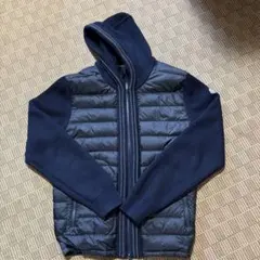 MONCLER ニット切替 ダウンパーカー ネイビー XLのサムネイル