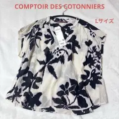 人気】コントワーデコトニエ コットン レーヨン プリント ブラウス ユニクロ Lのサムネイル