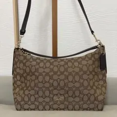 美品 COACH コーチ シグネチャー 2WAY ショルダーバッグ ハンドバッグ