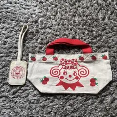 【訳あり】キーケース無しなら200円お値引き！「いちごちゃん」ミニトートバック